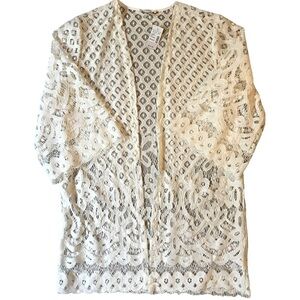 NWT Maurice's Lace Cardigan Kimono Wrap Top Size M